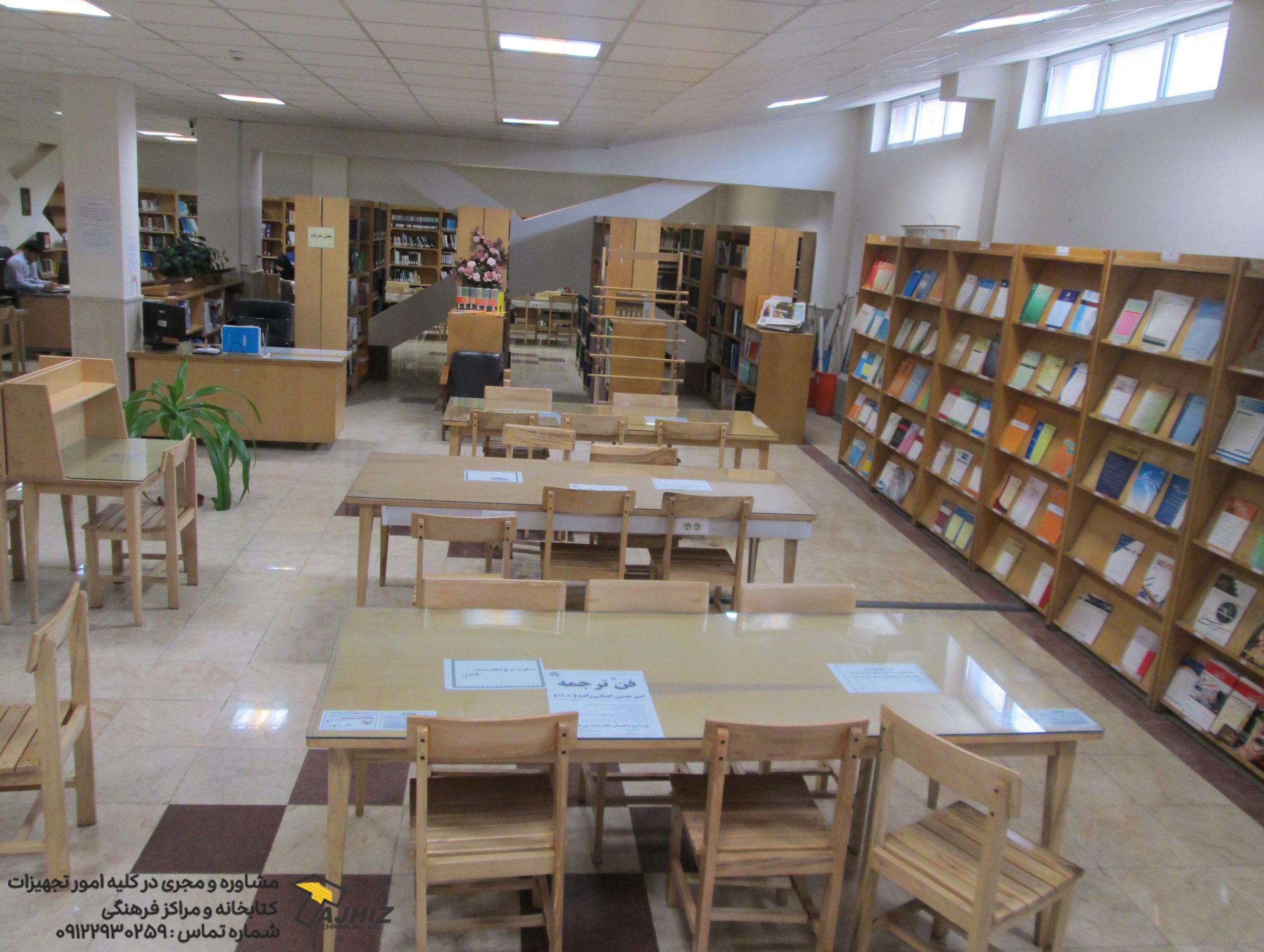 تولید کننده کتابخانه چوبی یکطرفه